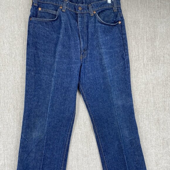 Vintage Levis 517 Jeans Mens 36X36 Blue Boot Cut Orange Tab Made In USA 1985 - Picture 5 of 16